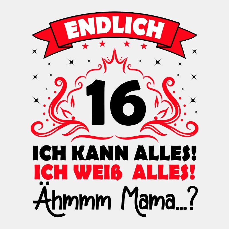 16 Geburtstag Mädchen Junge Fun Geschenk lustig