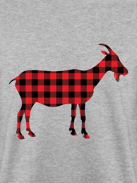 Ziege Ziegenbock Muster Plaid