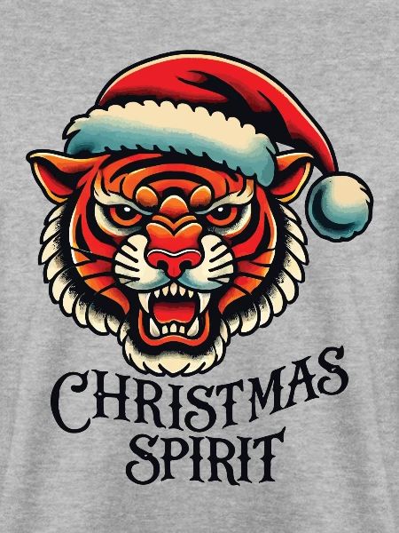 Weihnachtsgeist Tiger Tattoo Aesthetic