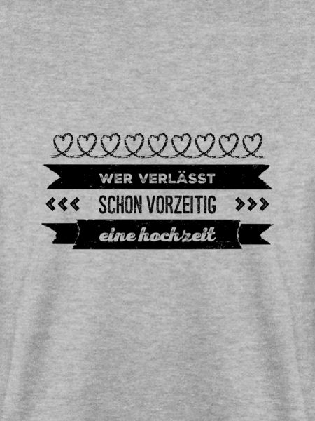 eine Hochzeit verlassen