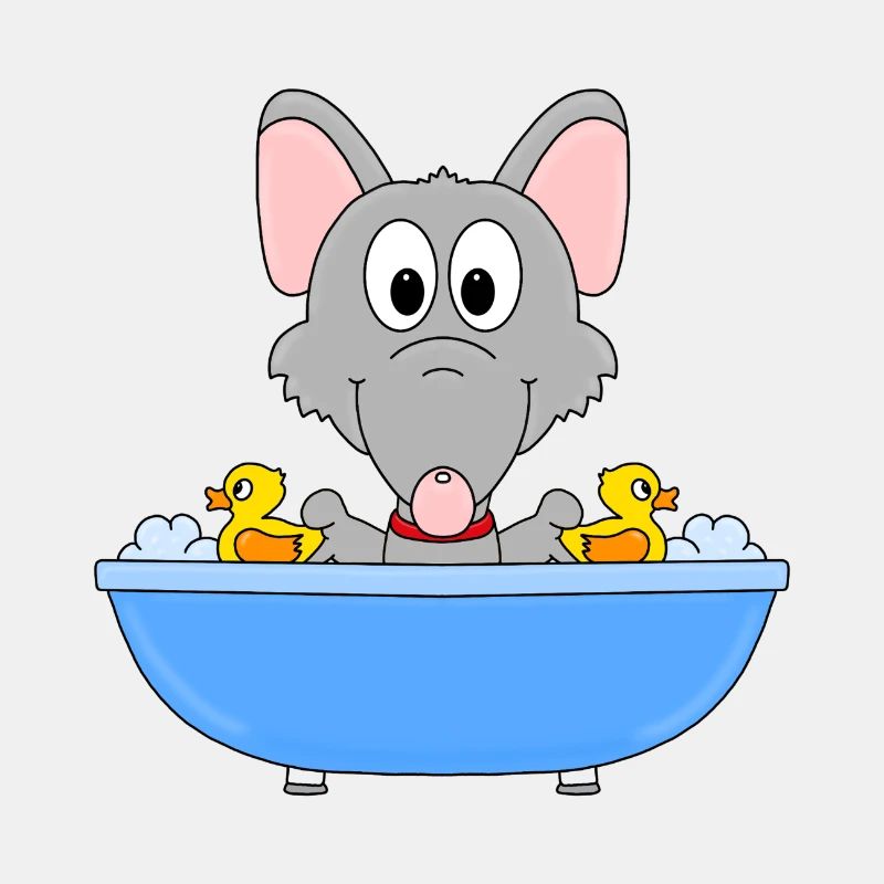 WASSERRATTE - RATTE - BADEWANNE - TIERISCH