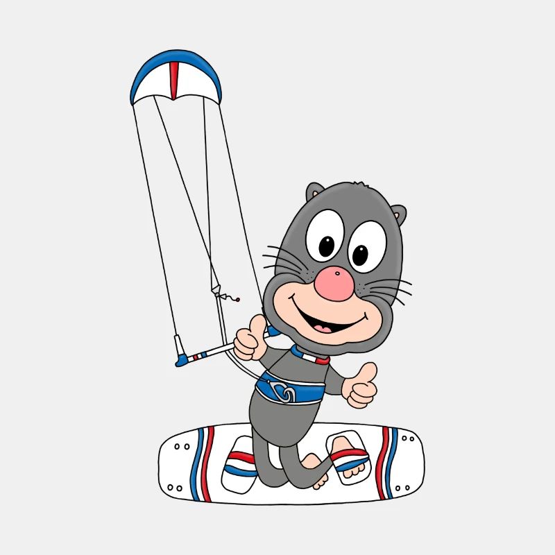 MAULWURF - KITE - KITER - KITEN - KITESURFER