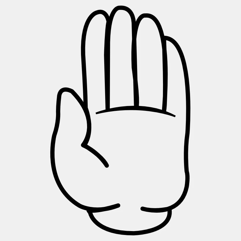 comic hand stop