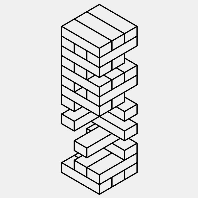 Des blocs de bois