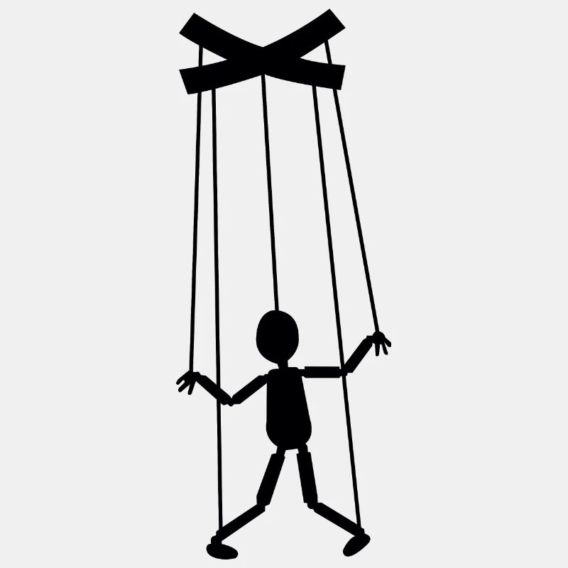 Marionette schwarz