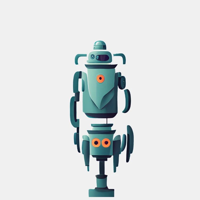 Roboter zweiteilig stehend
