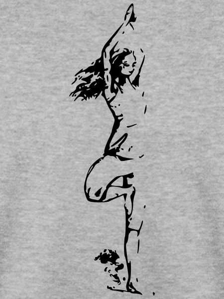 drawing lady yoga