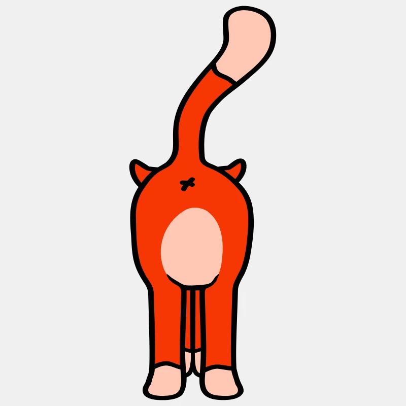Standing Funny Cat From Behind Backside Ass
