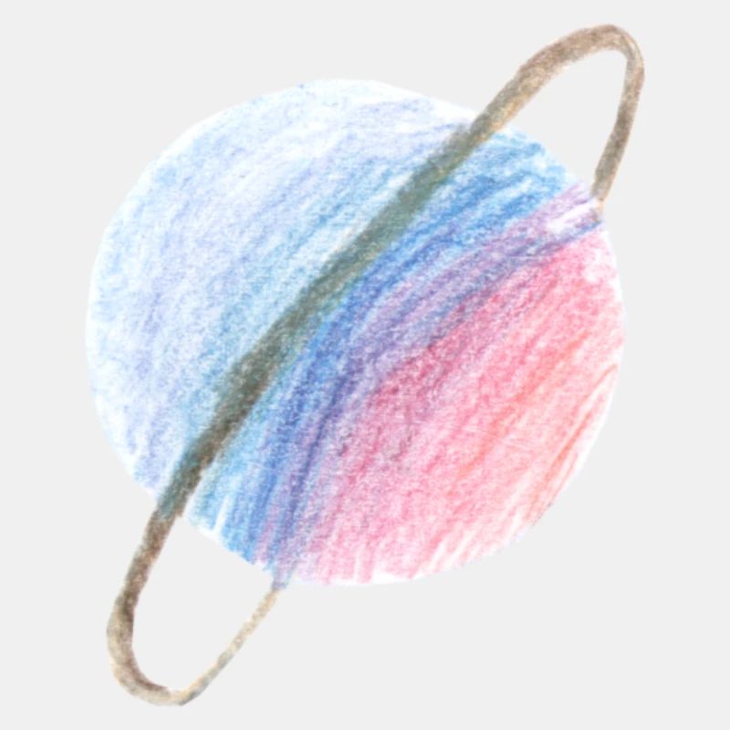 Lila-blauer Planet
