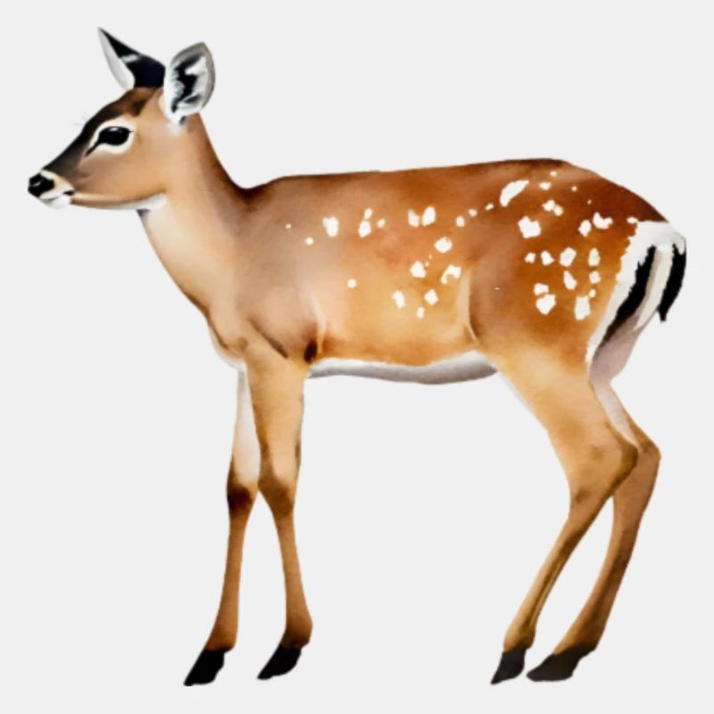 Fallow Deer with plain background