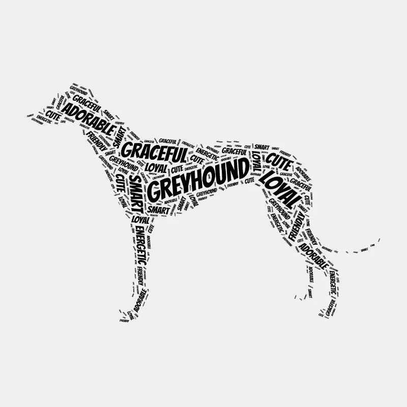 Windhund - Typografie