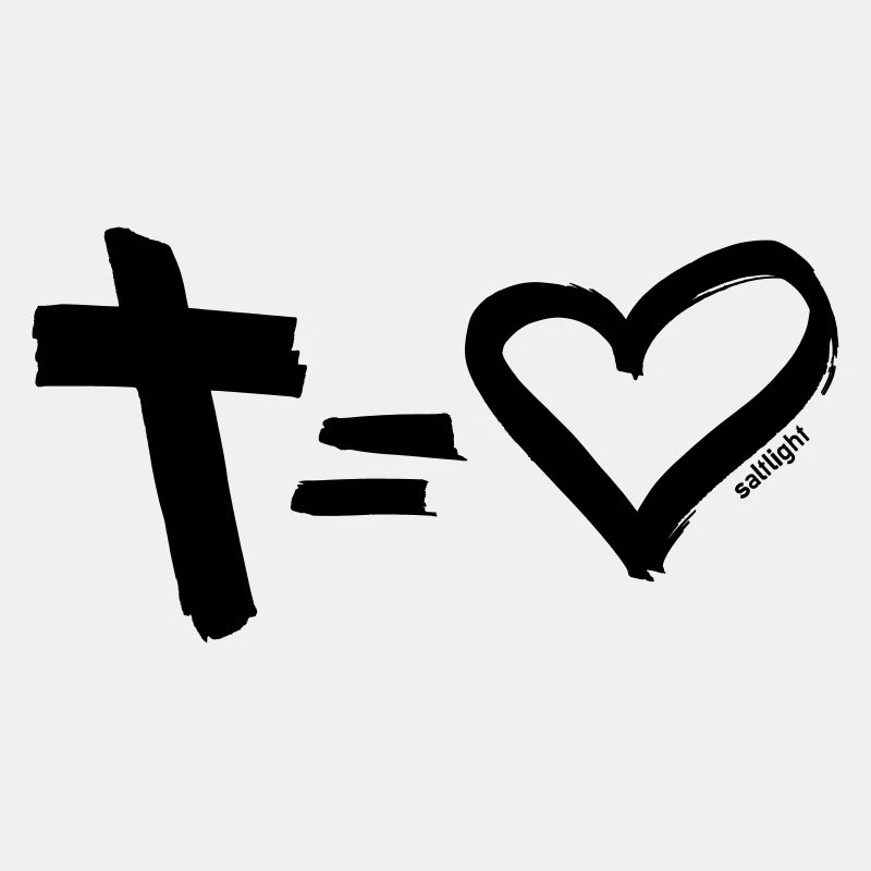Cross = Heart BLACK
