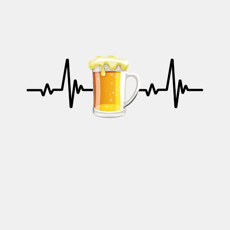 Bier Herzschlag Geschenk