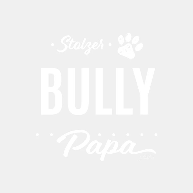 Stolzer Bully Papa - Pfote