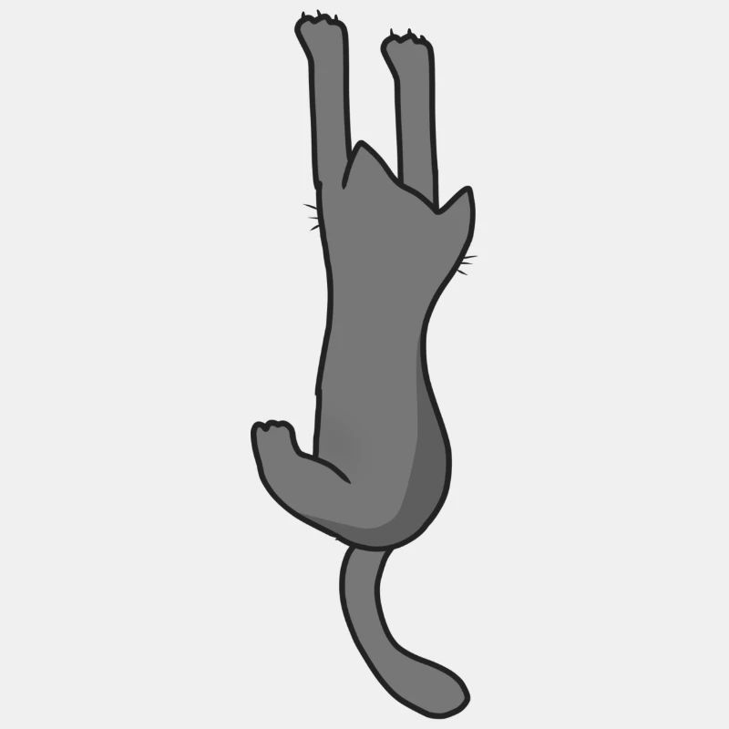 Chat gris espiègle, chats d’amour