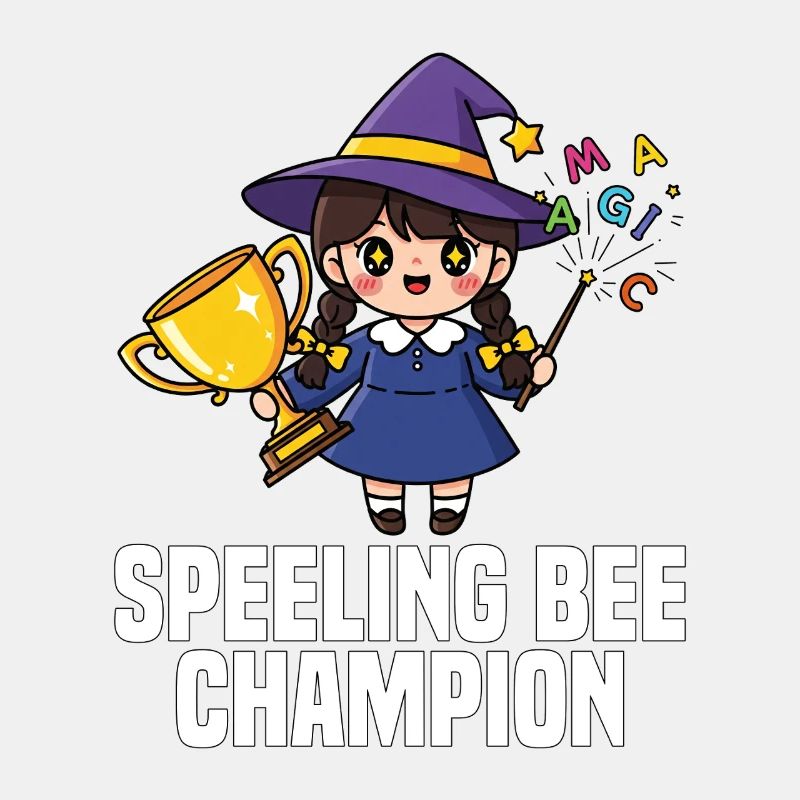 SPEELING BEE CHAMPION - SORCIÈRE HALLOWEEN