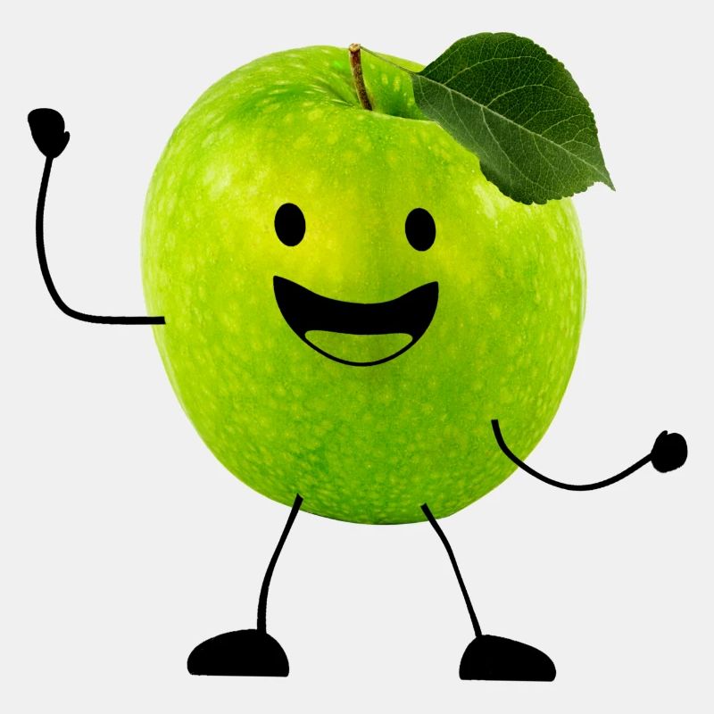 apple with face