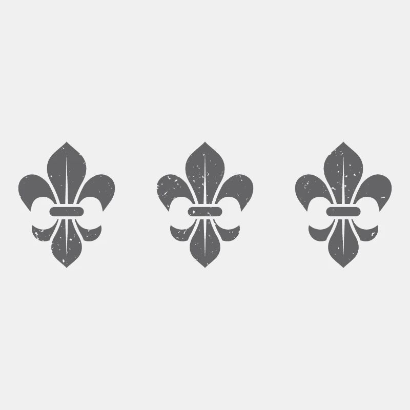 Fleur De Lys / Dunkelgrau