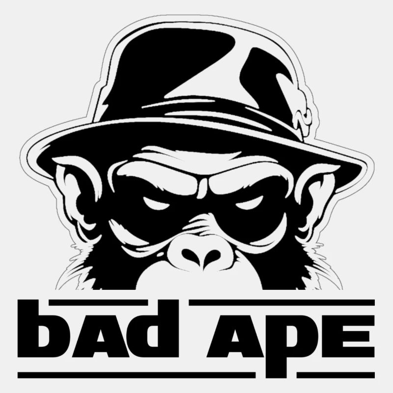 Bad Ape 03 (schwarzer Text)