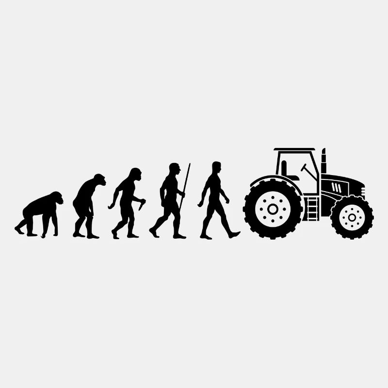 Landwirt Evolution Traktor Bauer Trekker