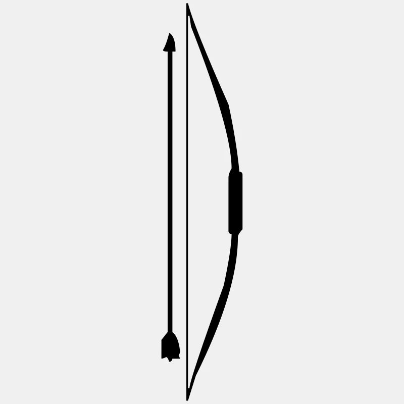 Bow with arrow design