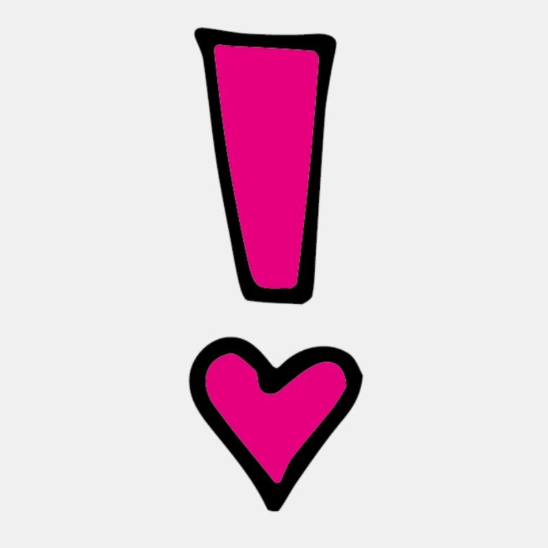 Point d'exclamation rose
