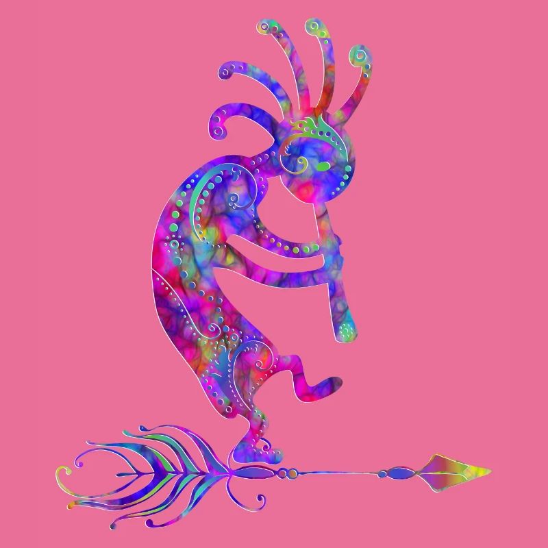 Native American Kokopelli With Feather 2
