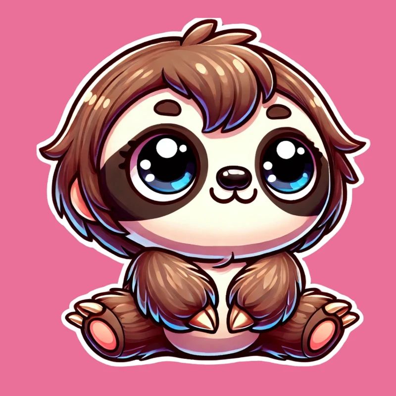 Chibi-Faultier – Extra Süßes Cartoon