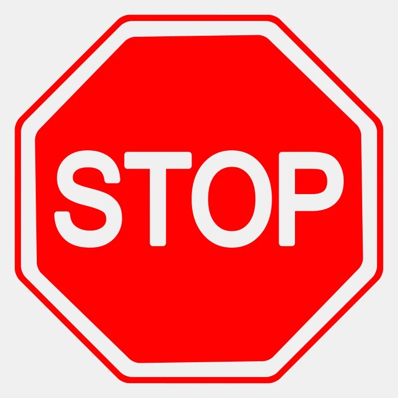 STOP Schild einfarbig Vektor