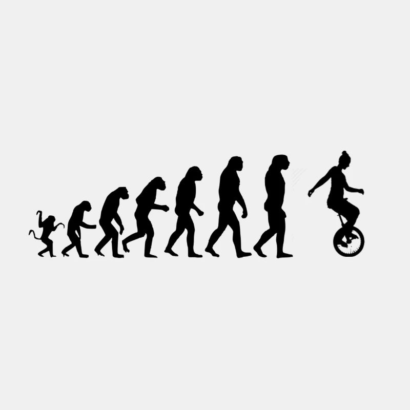 Einradfahrer Evolution
