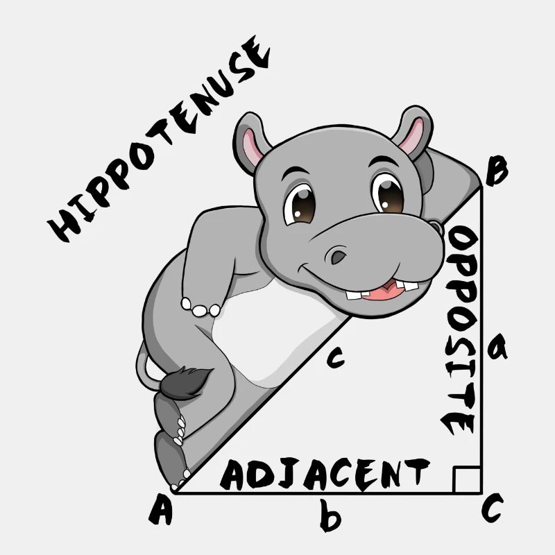 Hippotenuse Cool Fun Shirt Pythagoras Math Lovers