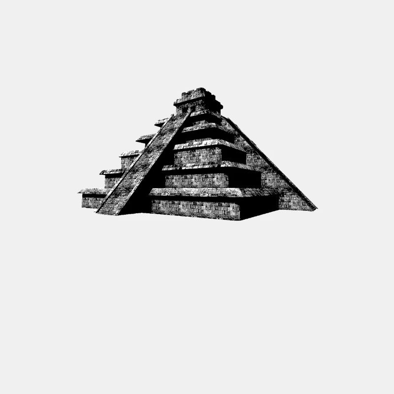 Maya Pyramide Chichen Itza Yucatan Mexique