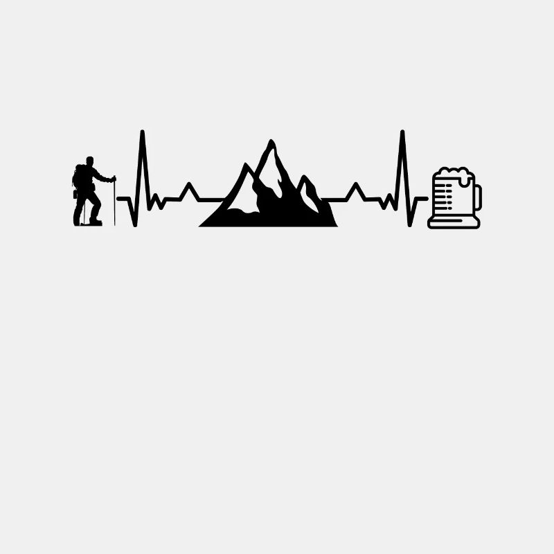 Wander und Bier Herzfrequenz Bergwandern