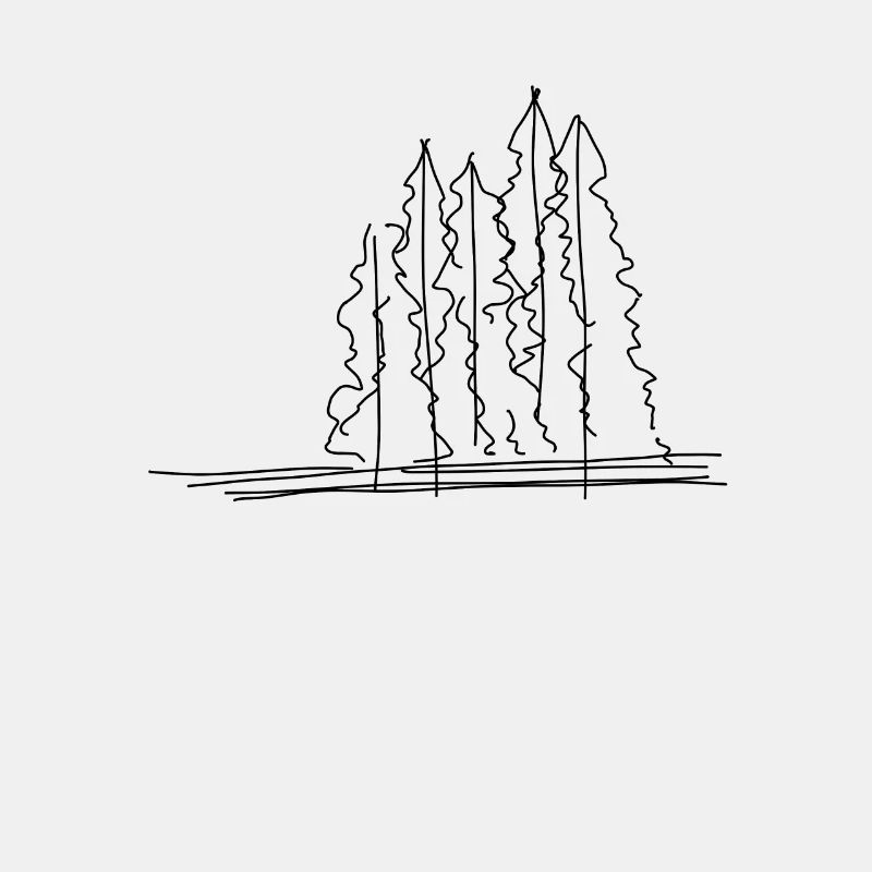 Tree Forest Lineart