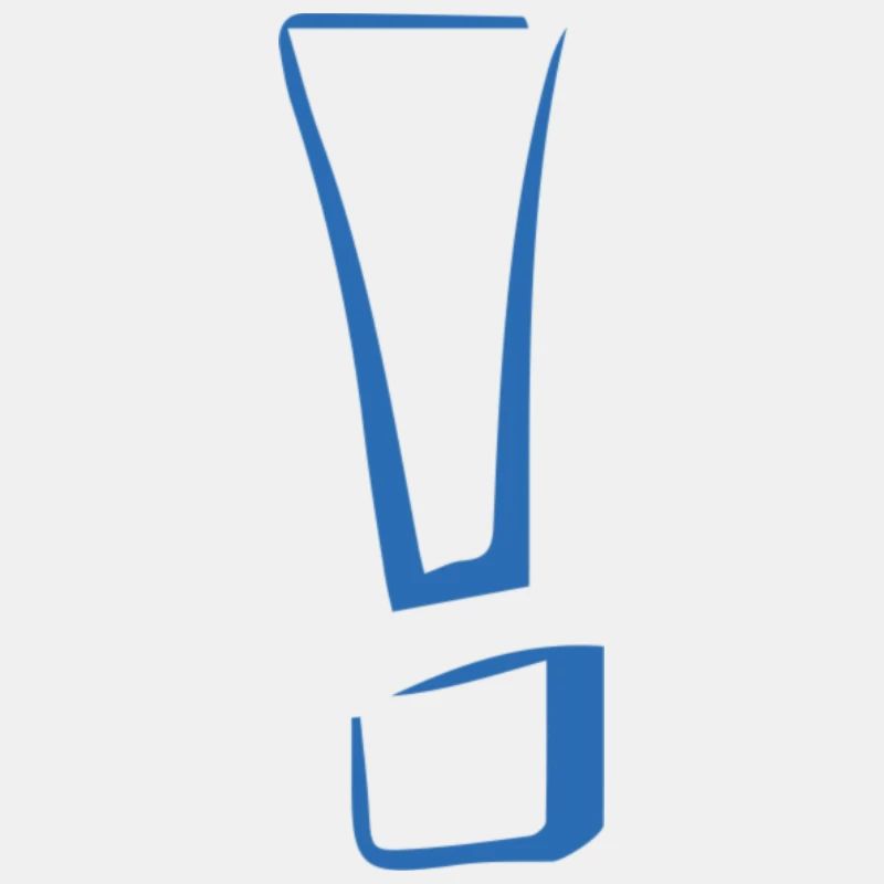 Exclamation mark blue