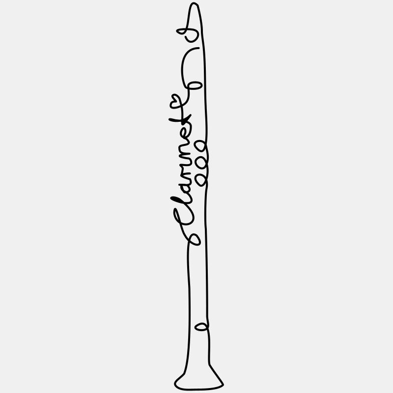 one line clarinet