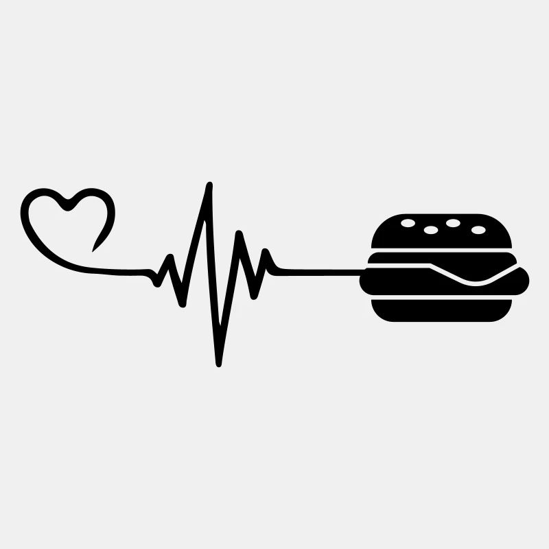 Burger Pulse Heart Love