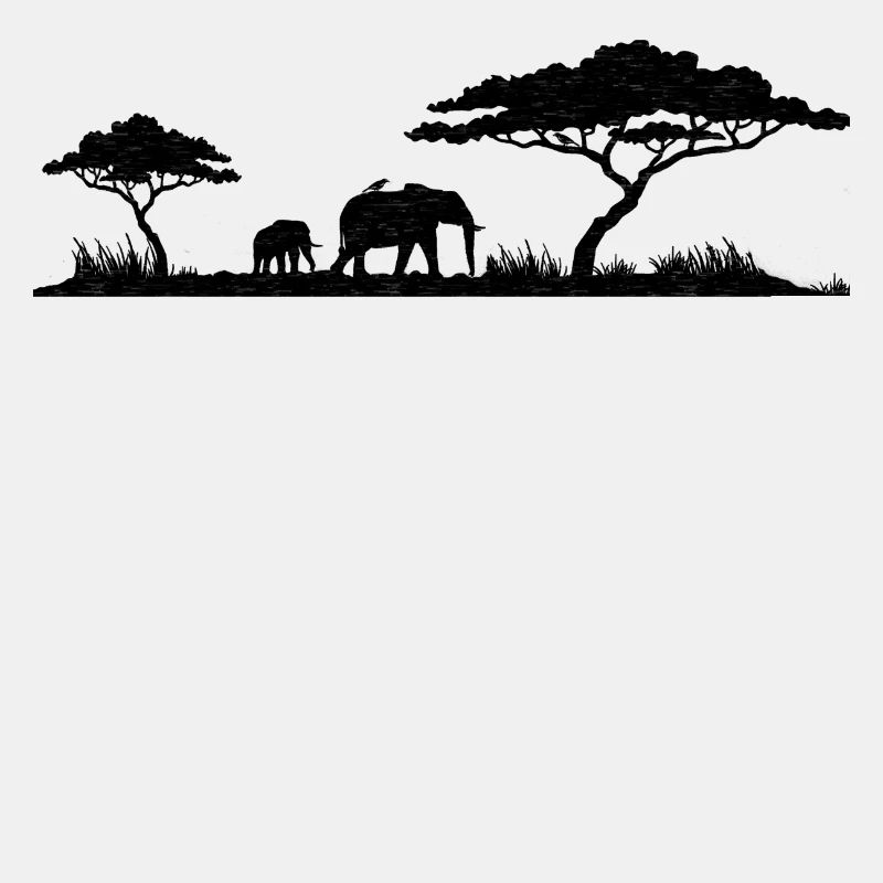 Afrika Savanne mit Elefanten