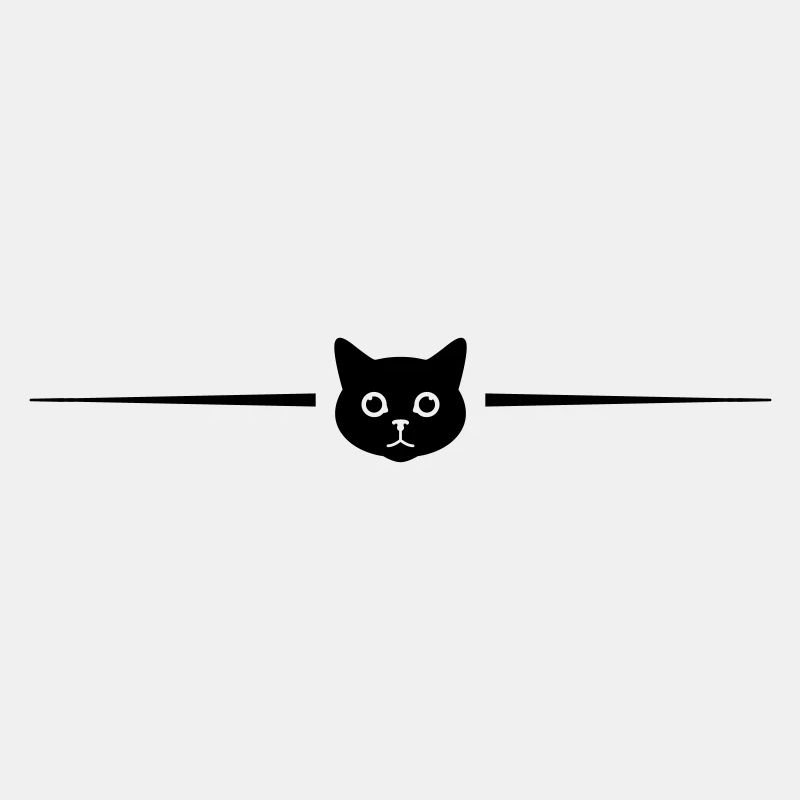 Katze Kopf Linie