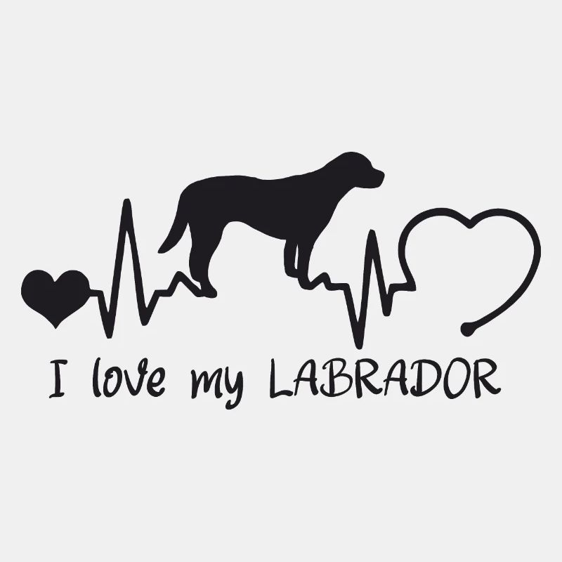 Labrador mit Herzschlag