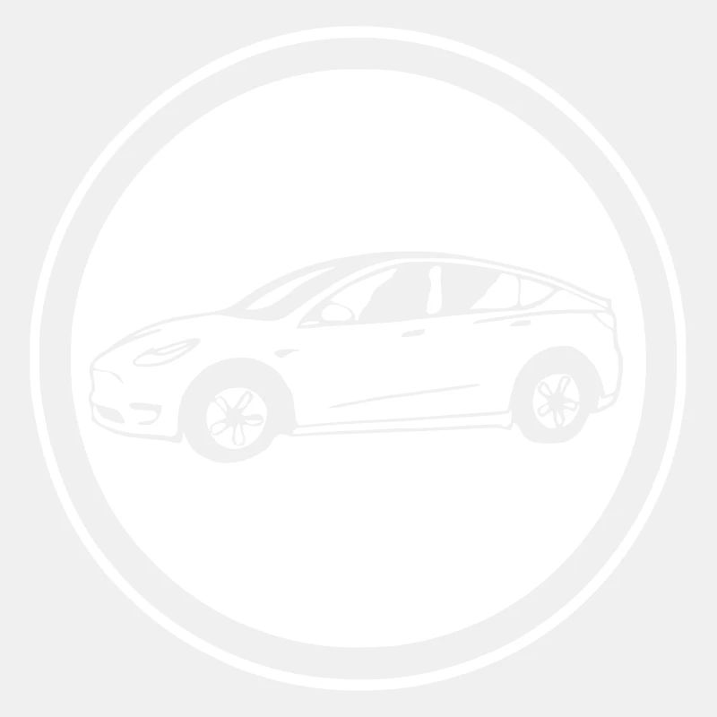 Model y gezeichnet kreis