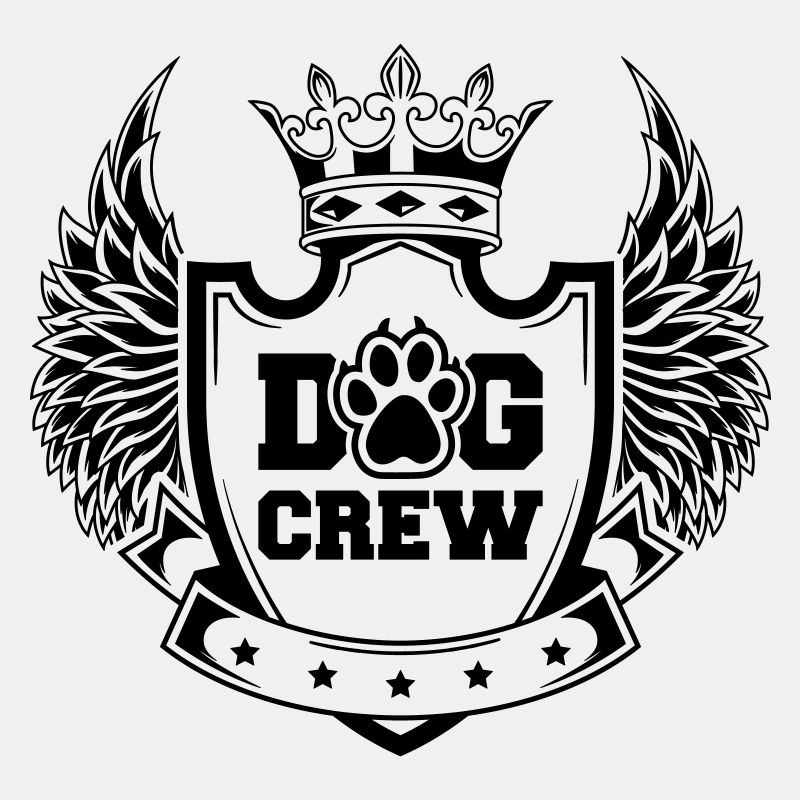 Dog Crew Crest Logo