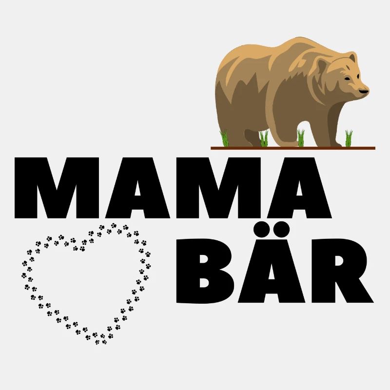 Mama Mutter Bear Bär Mamabär Muttertag Tier Anim