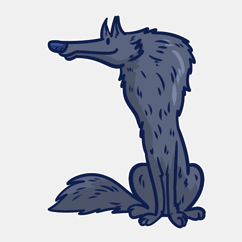 Wolf Cartoon Comic Pack Prey Idée Cadeau Sauvage