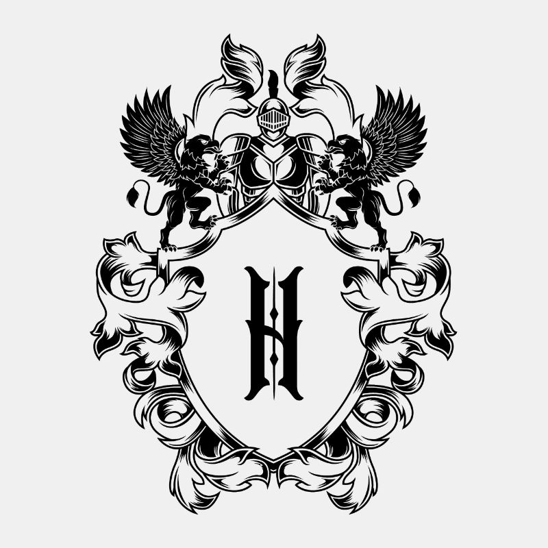 H Buchstabe Wappen