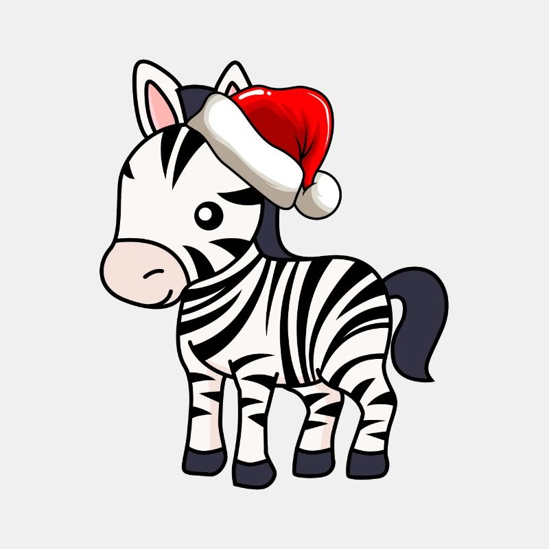Zebra Comic Weihnachten