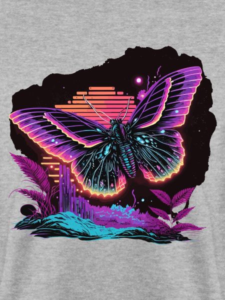 Glühender Vaporwave Schmetterling