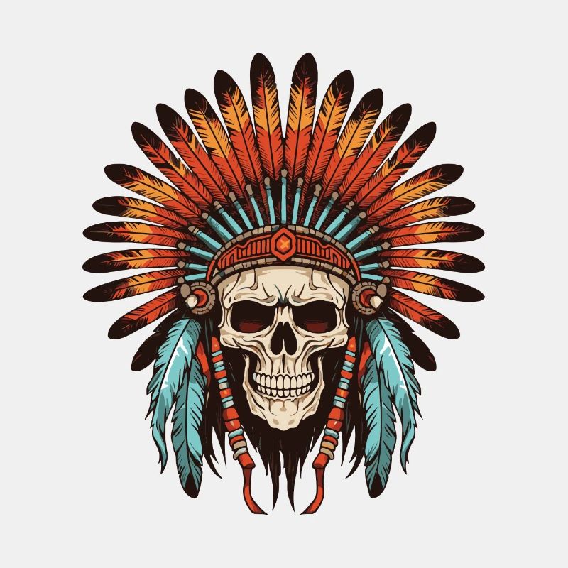Apache Indian Chief Skull