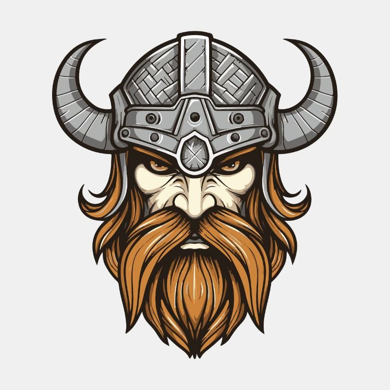 Wikinger Krieger Valhalla Kopf