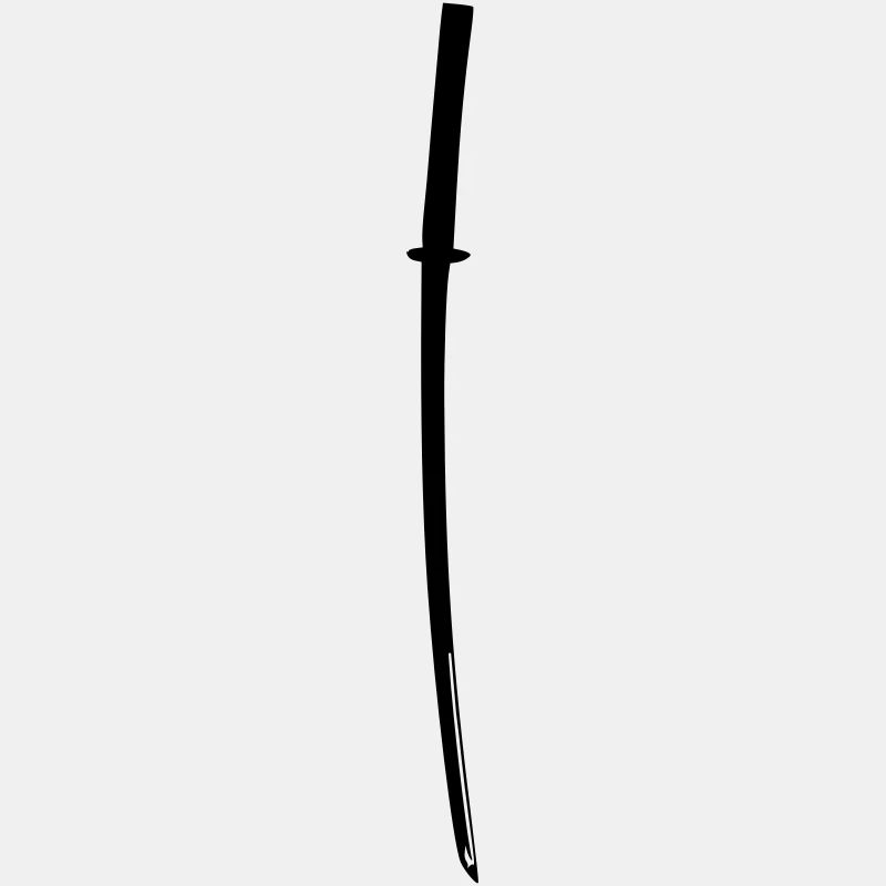 Samurai Japan Katana Ninja Sword rétro Vector 1